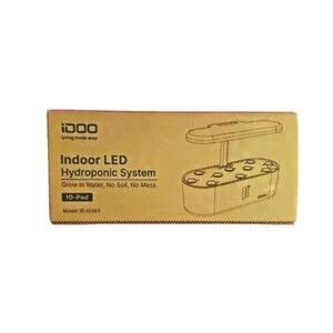 Indoor LED Hydroponic 10-Pod Growing System Adjust Height Water Shortage Alarm